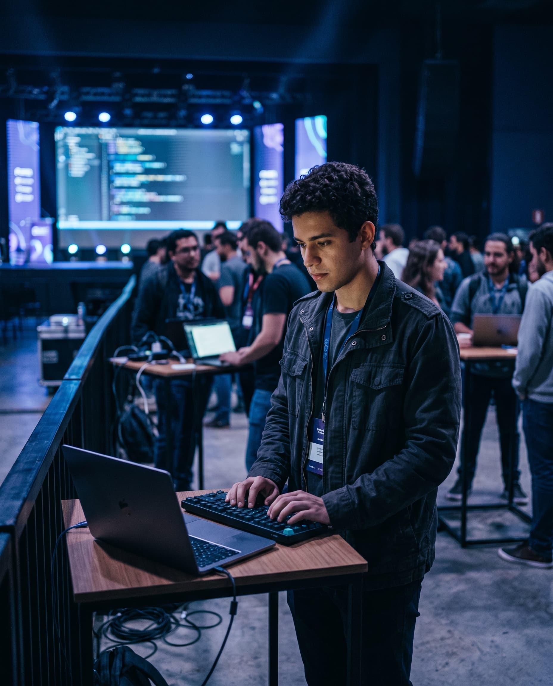 Builder ParaDevs em evento tech